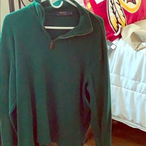 Men’s 1/4 Zip Polo pullover sweater